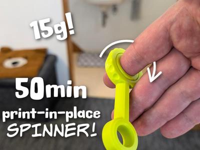 Simple Print-in-Place Spinning gear Finger Fidget
