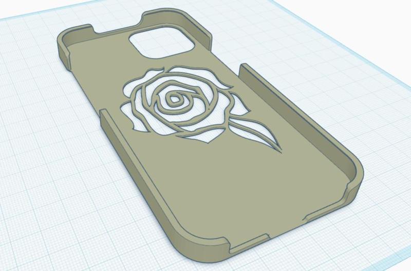 iphone 14 with rose design