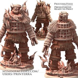 002 CELTIC Wickerman and Burning Wickerman