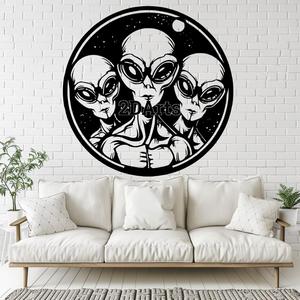 Aliens 2D Wall Art/Window Art - Digital STL & SVG Files for 3D Printing and Laser Cutting