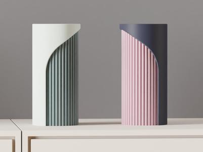 Modern Two Part Vase with interlocking design