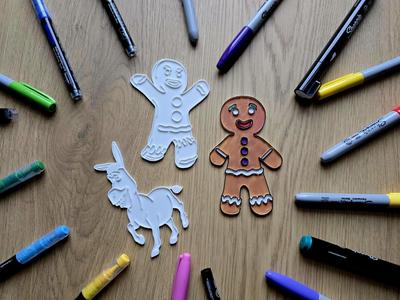 Shrek Donkey Cookie Man DIY Coloring