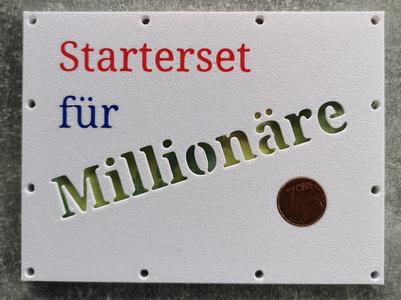 Money gift for aspiring millionaires