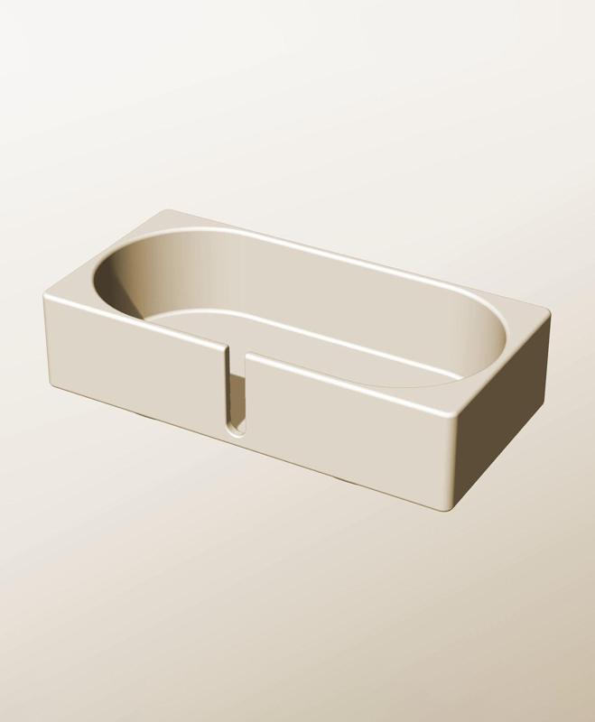 CX96-50-SB Modular slotted component container modern decor