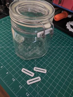 Glass Bale Wire Jar D-Ring