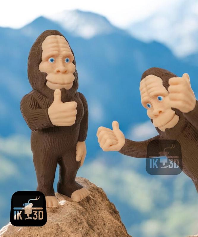 Bigfoot Thumbs Up / 3MF Included / Easy Print