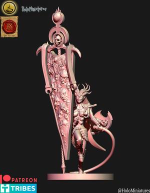 Daemon of lust Herald with battle standard