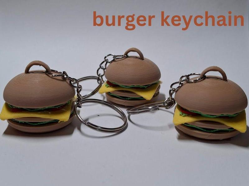 Burger Keychain