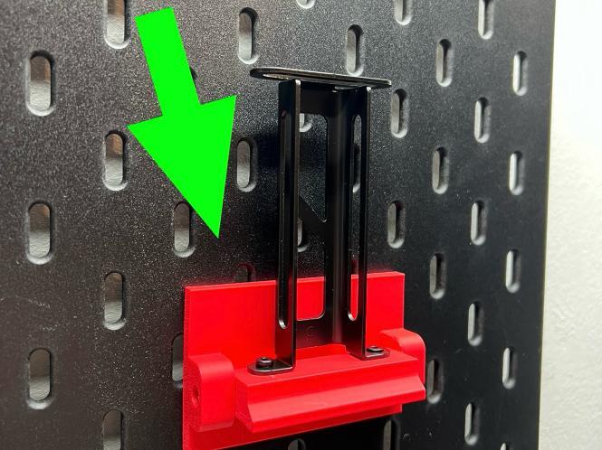 External Spool Holder for Ikea Skadis