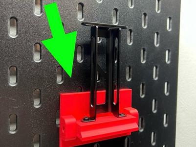 External Spool Holder for Ikea Skadis
