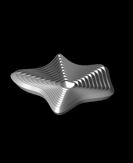 Pentagon squiggle Fidget toy Concentric - Torture Test (Medium)
