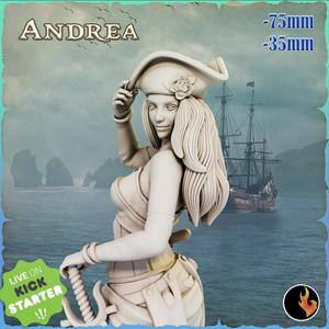 Andrea - Pirate girls Vol 1 - 75mm + 35mm Scale