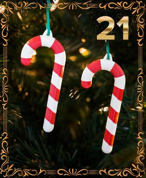Candy Cane Ornament - Christmas Day 21