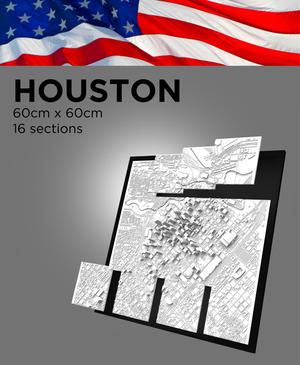 HOUSTON, Skyline 3D map