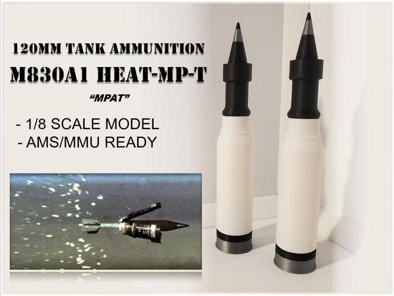 1/8 Scale M830A1 120mm MPAT Round