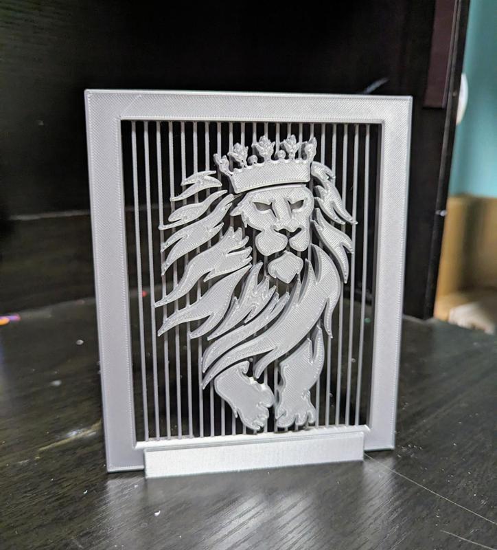 Caged Lion String Art - No Bridging 