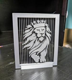Caged Lion String Art - No Bridging 