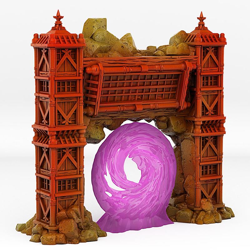 ANCIENT ASIAN TEMPLE PORTAL WITH ITS ANCESTRAL VORTEX EFFECT