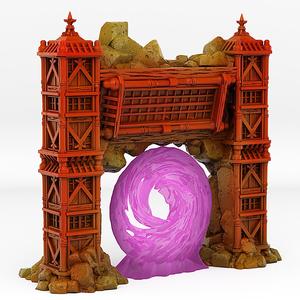 ANCIENT ASIAN TEMPLE PORTAL WITH ITS ANCESTRAL VORTEX EFFECT
