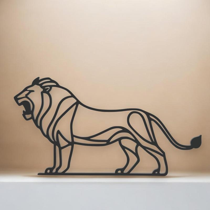 Lion Line Art - Desktop Line Art