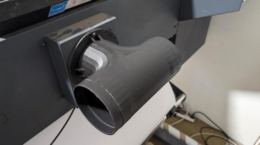 Mimaki fume extraction fitting 'T' junction