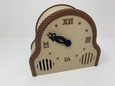 3D Printed Mantel Style Auto Correcting Clock With Chimes and Daylight Savings Time