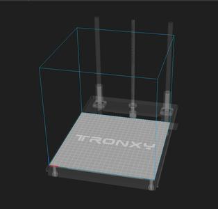 TRONXY D01 Slicer Build Bed Plate