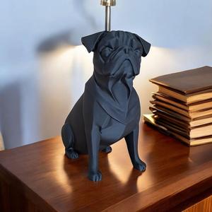 Minimalist Pug Sculpture, Pug Statue