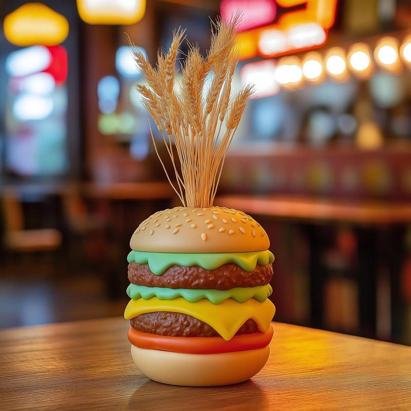 Burger Vase for Fun Decor