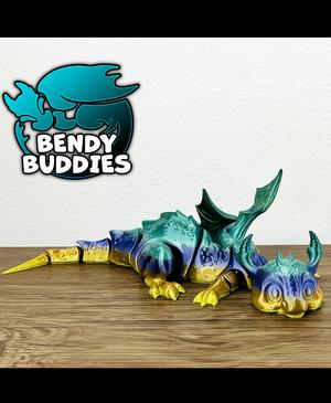 Cute Dragon Dreamy / Dino Articulated / Print-in-Place Dinosaur / Fable Beast / Fantasy World