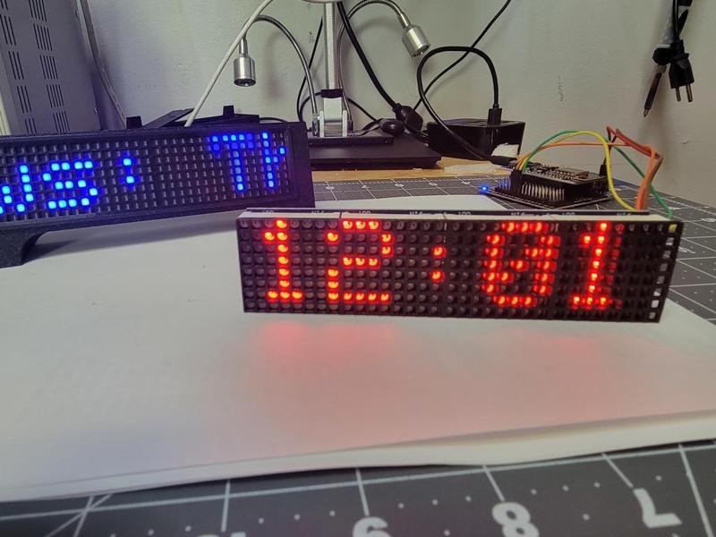 Wemos 8266 clock case mod