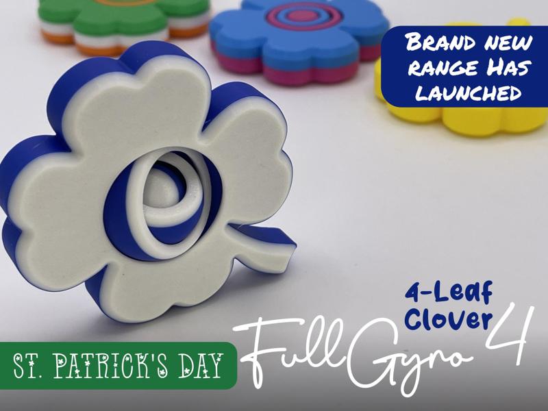FullGyro4 Clover Fidget Spinner (St Patrick's Day)