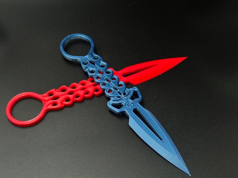 Skull Flame Pattern Box-Opening Dagger