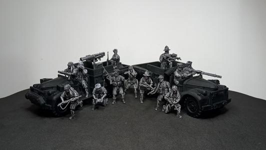 28 mm LRDG Chevrolet crew and weapons