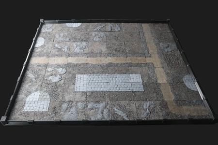 3D Printable Ground Terrain | STL Files | 6  x 6  Tiles | Modular Battlefield - Ground Pack