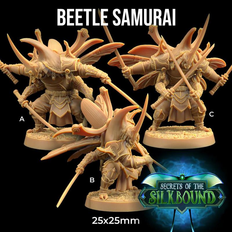 Beetle Samurai | PRESUPPORTED | Secrets of The Silkbound