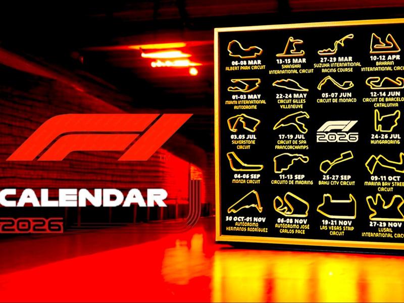 Formula 1 - 2026 Calendar