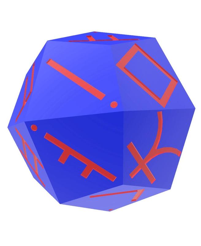 Korean Alphabet d24 Polyhedral Die