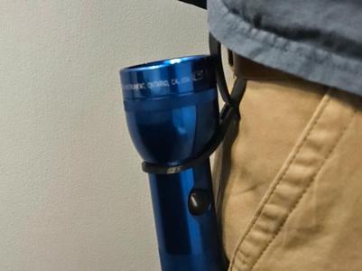 Maglite flashlight belt loop and end protector