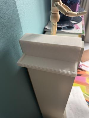 Ikea Micke Extension Side Shelf with hooks 150-160mm