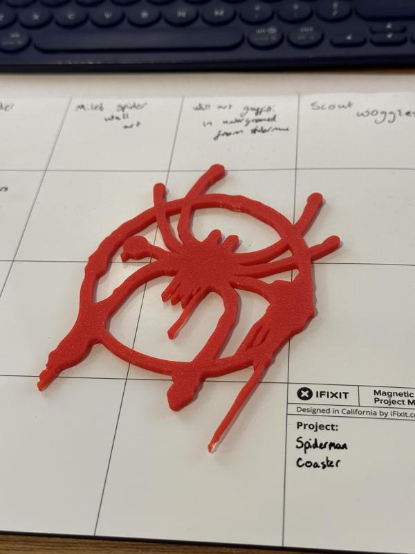 Spiderman coaster - Symbol of Miles Morales