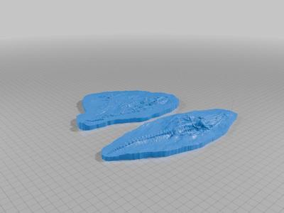 Repaired Smithsonian Miocene whale fossil scans (Cerro Ballena: La Familia and B33)