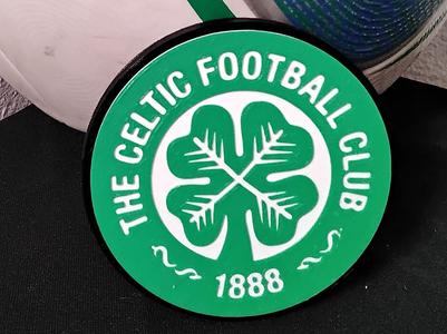 Concave The Celtic Football Club coaster or plaque