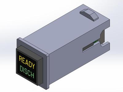 Korry button housing, inset