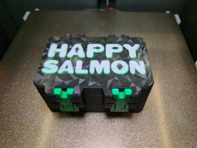 Happy Salmon Card Box - SnapLock