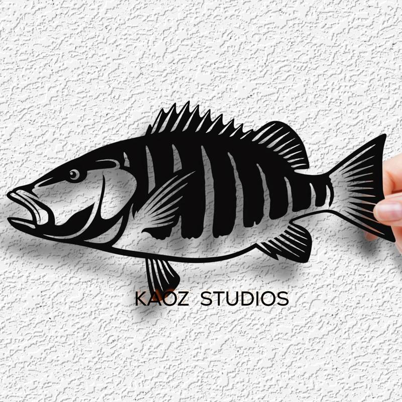 realistic snapper wall art fish wall decor fishing decoration