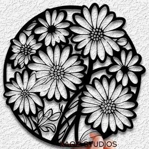 daisies wall art sunflowers wall decor flowers decoration