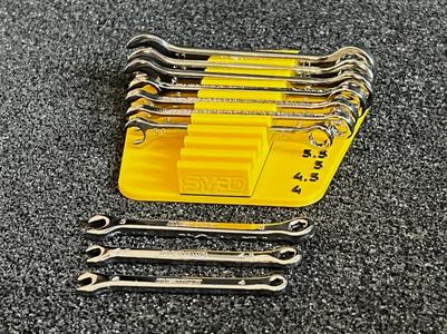 Mini wrench organizer tray holder Set of 10 metric