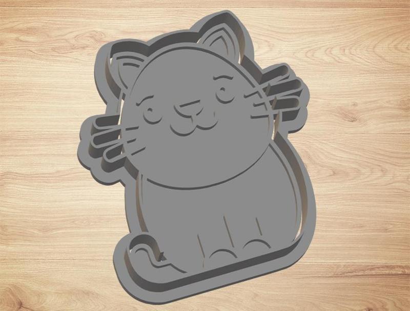 cat - cutter and stamp