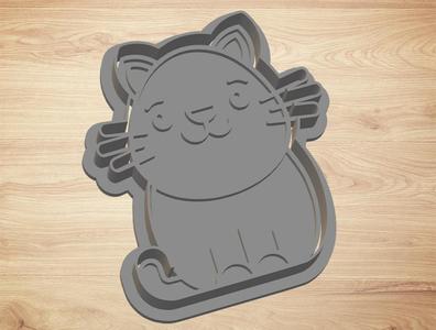 cat - cutter and stamp